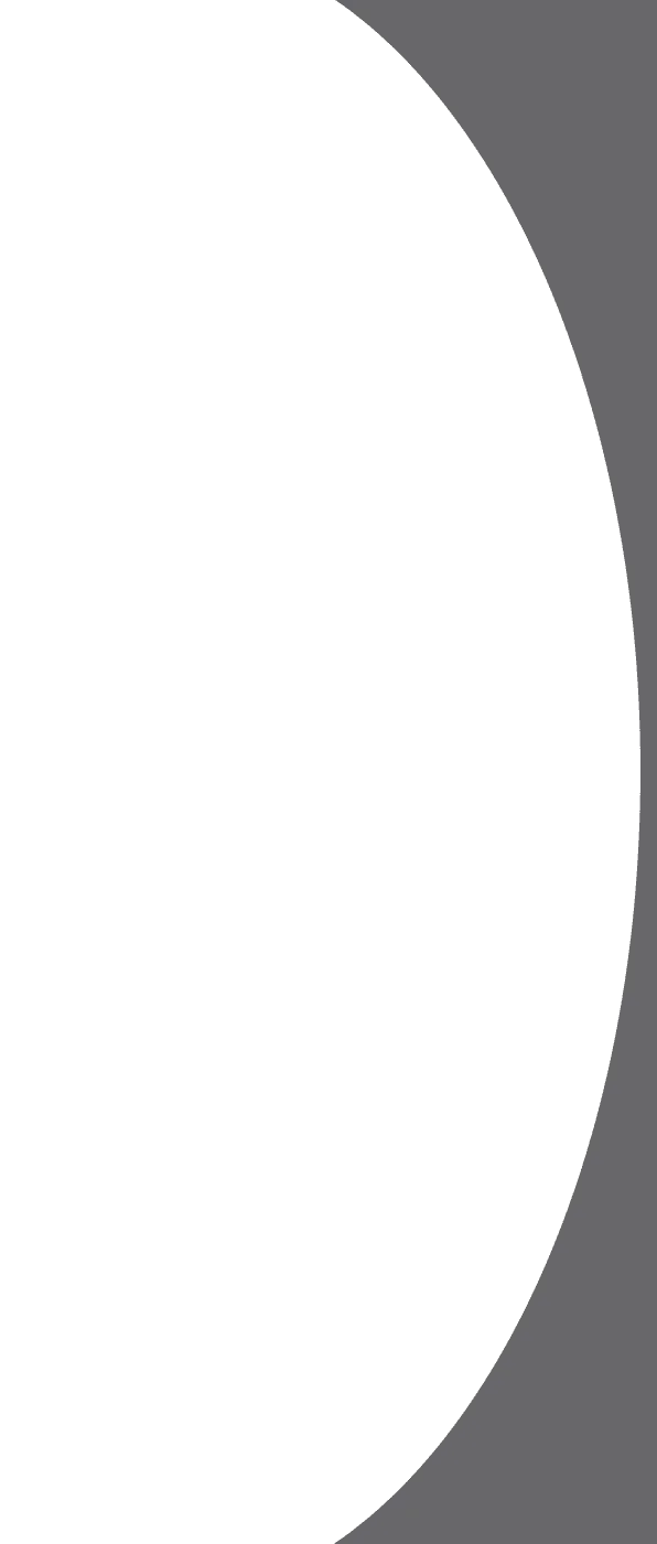 A design featuring a dark gray background with a large white curved shape on the right side, creating a clean and modern look.